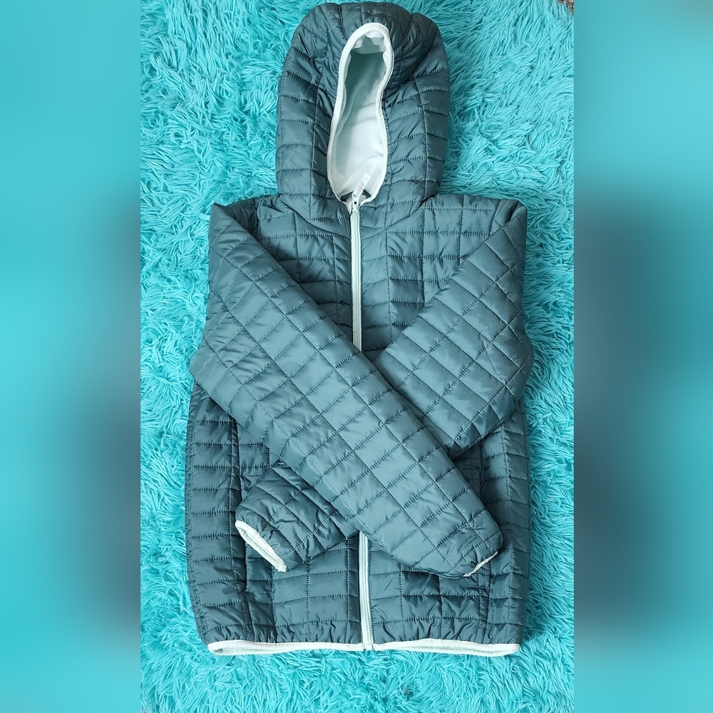 Teal green winter coat cat&jack